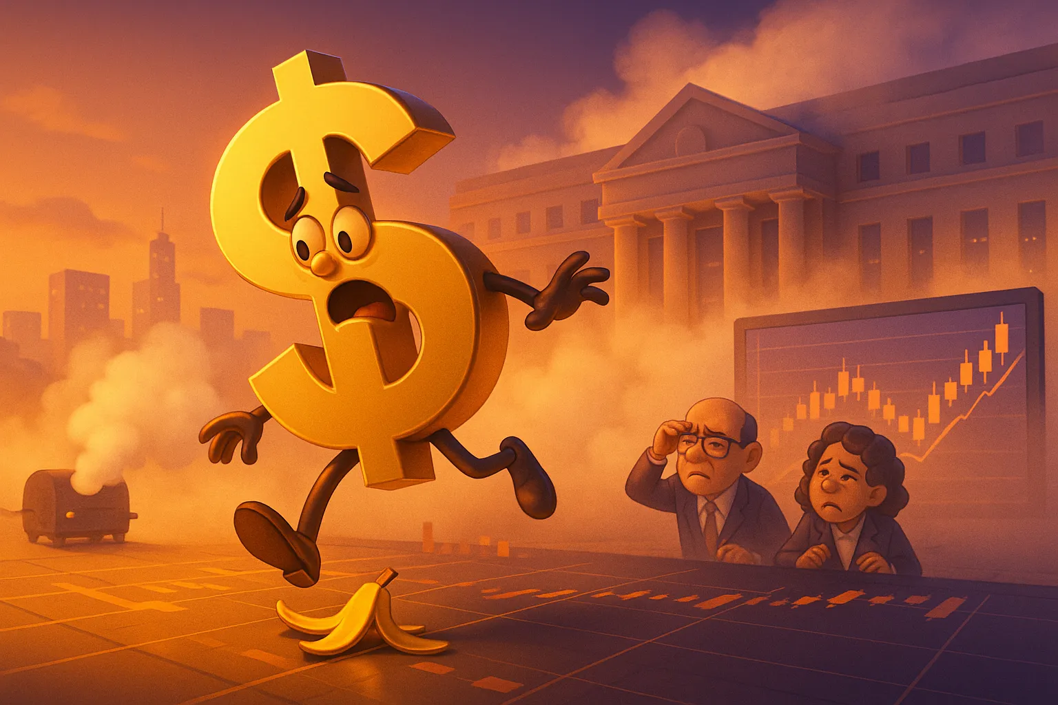 Dollar slips as data fog keeps Fed on edge