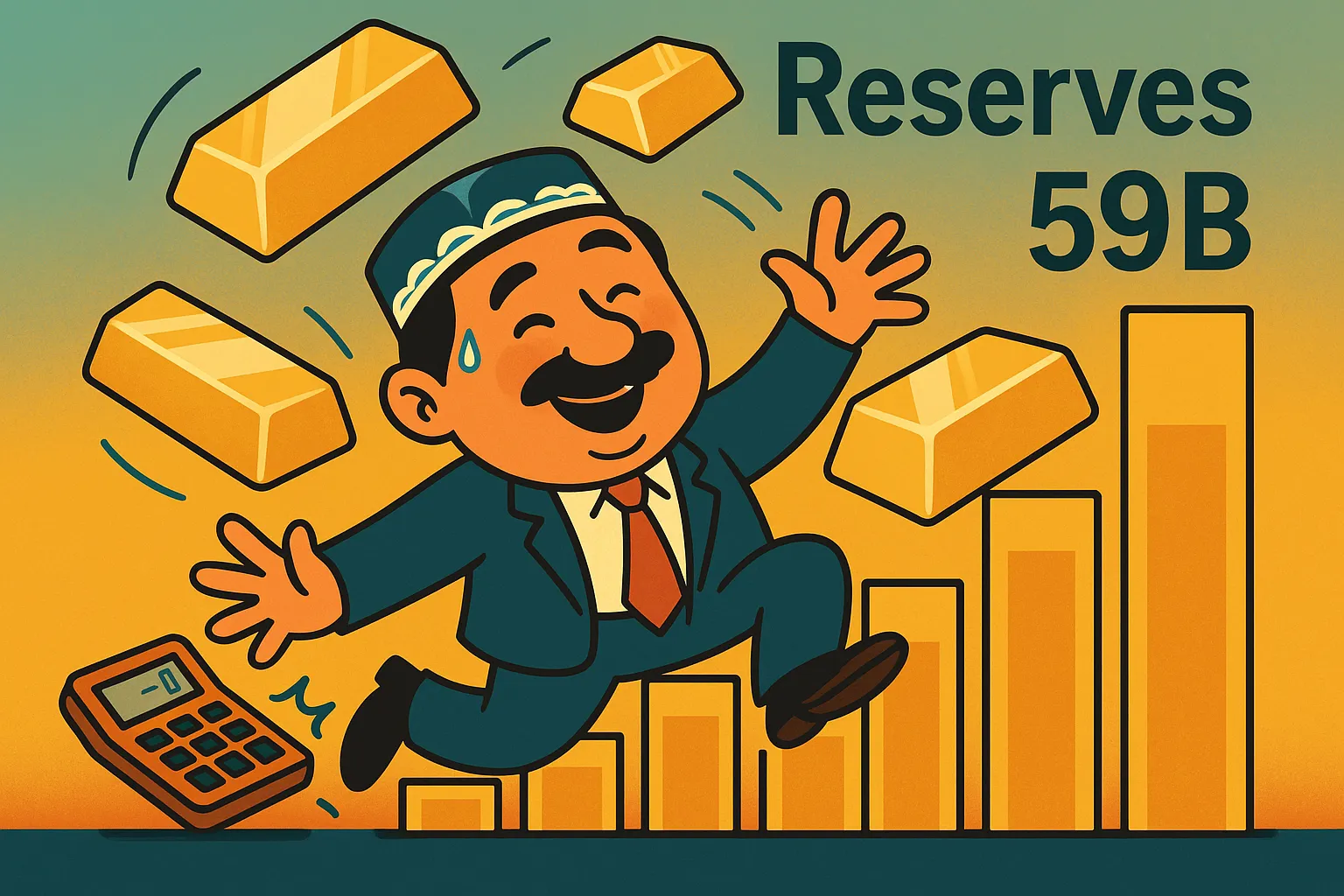 Uzbekistan reserves hit record high as gold rally boosts safety buffer